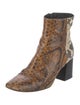 Freda Salvador Embossed Leather Animal Print Boots