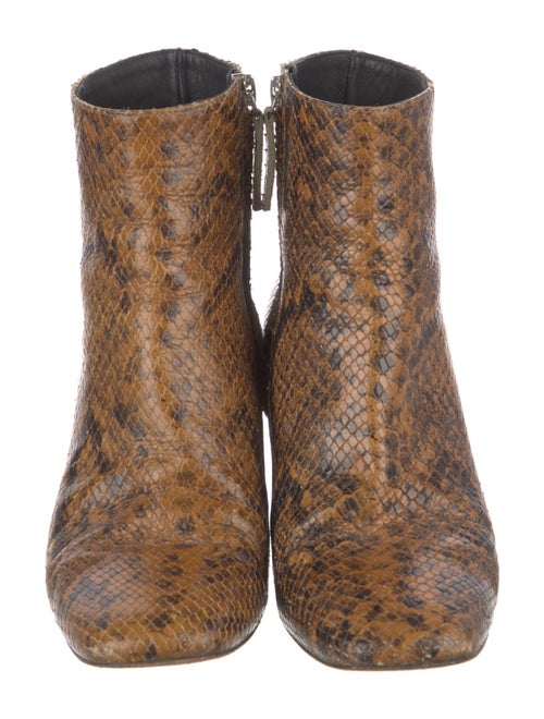Freda Salvador Embossed Leather Animal Print Boots