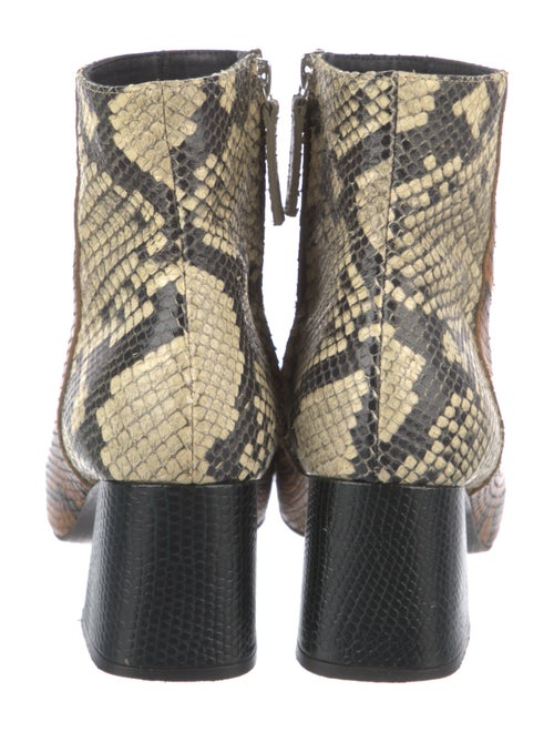 Freda Salvador Embossed Leather Animal Print Boots