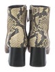 Freda Salvador Embossed Leather Animal Print Boots
