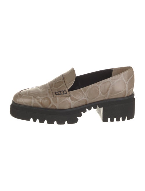 Freda Salvador Embossed Leather Loafers