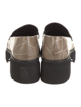 Freda Salvador Embossed Leather Loafers