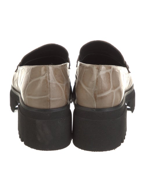 Freda Salvador Embossed Leather Loafers