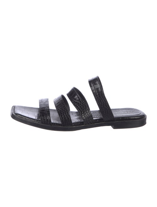Freda Salvador Leather Studded Accents Slides