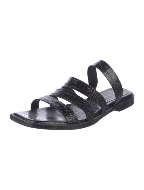 Freda Salvador Leather Studded Accents Slides