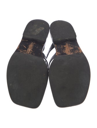 Freda Salvador Leather Studded Accents Slides