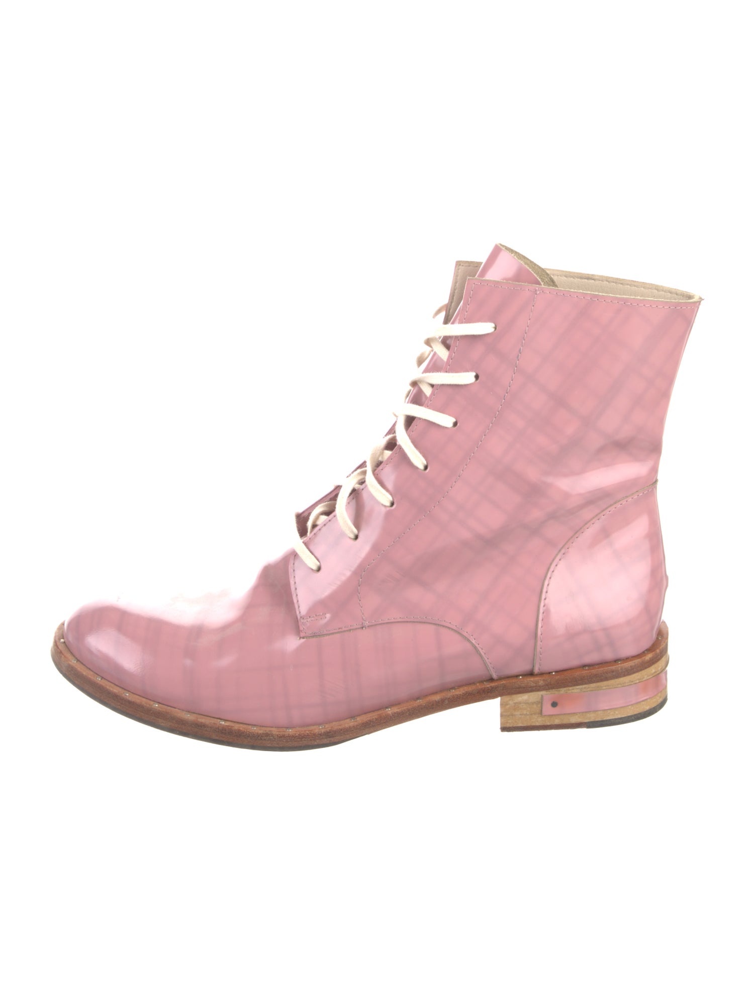 Freda Salvador Patent Leather Combat Boots