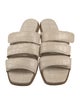 Freda Salvador Embossed Leather Slides