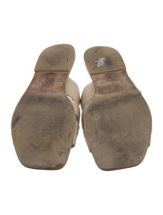 Freda Salvador Embossed Leather Slides