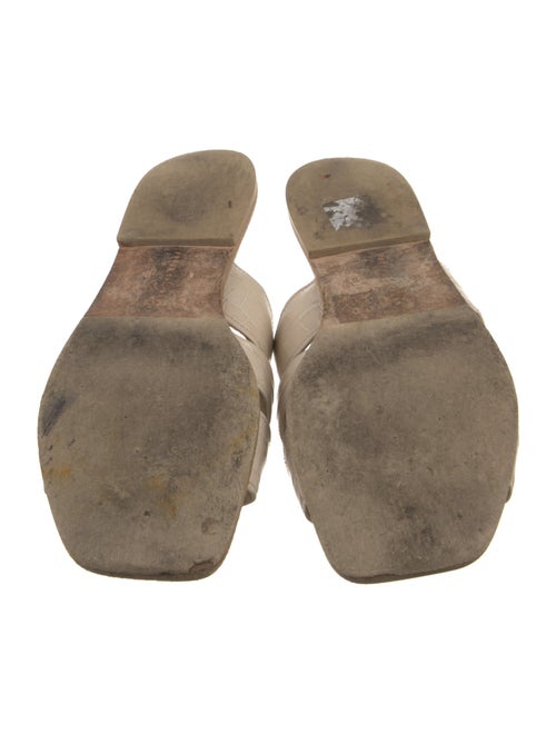 Freda Salvador Embossed Leather Slides