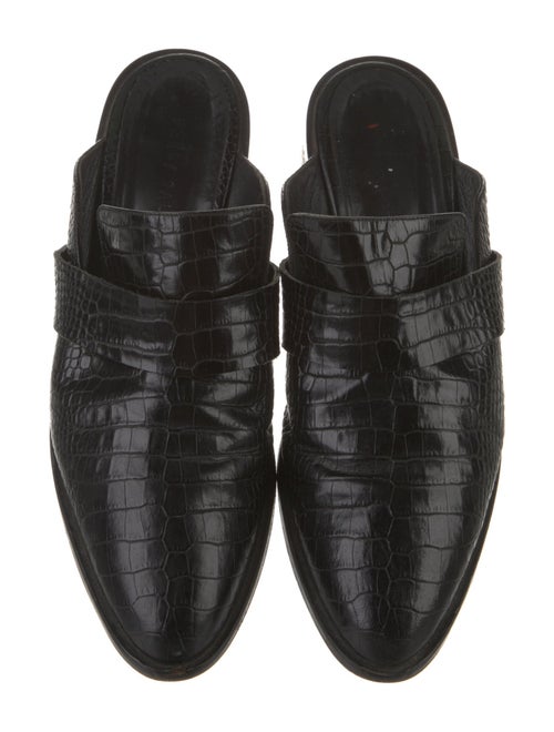 Freda Salvador Embossed Leather Mules