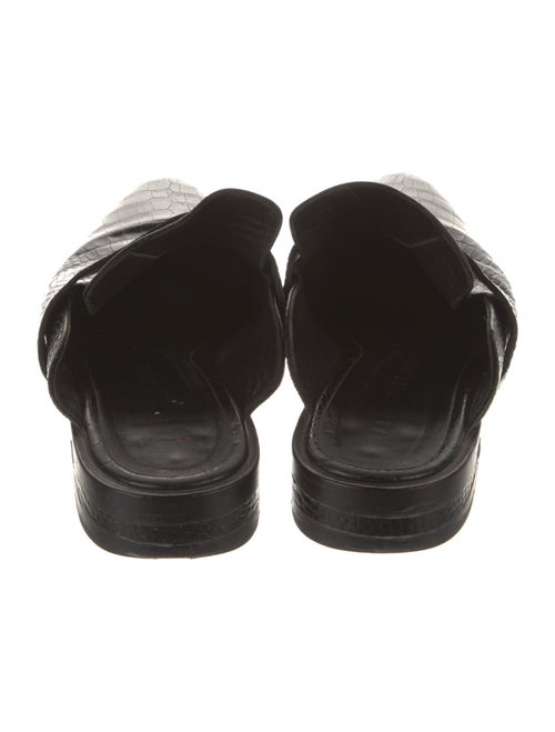 Freda Salvador Embossed Leather Mules