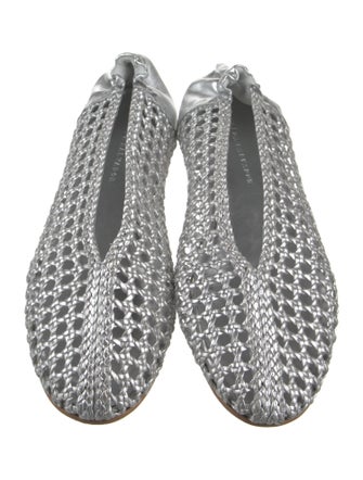 Freda Salvador Leather Cutout Accent Ballet Flats