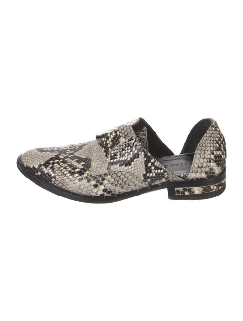 Freda Salvador Leather Animal Print D'Orsay Flats