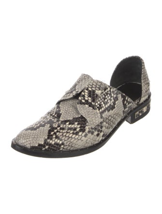 Freda Salvador Leather Animal Print D'Orsay Flats