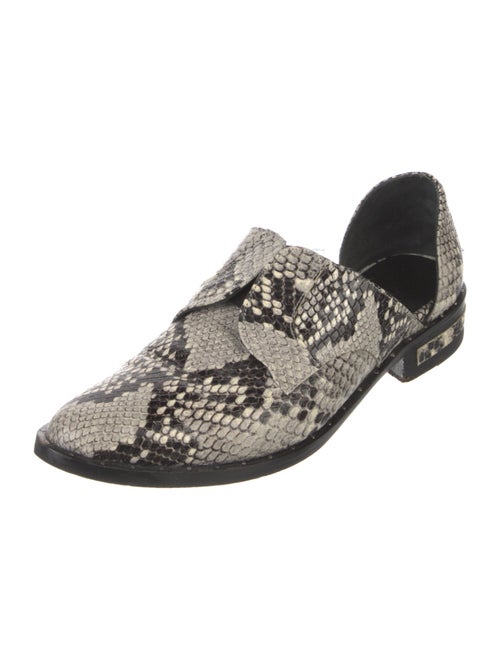Freda Salvador Leather Animal Print D'Orsay Flats
