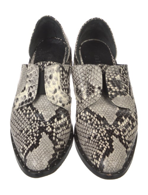 Freda Salvador Leather Animal Print D'Orsay Flats