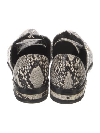 Freda Salvador Leather Animal Print D'Orsay Flats