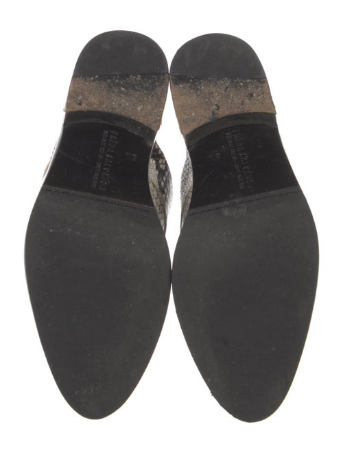 Freda Salvador Leather Animal Print D'Orsay Flats