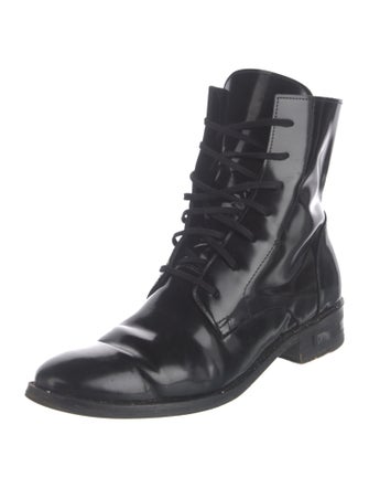 Freda Salvador Patent Leather Combat Boots