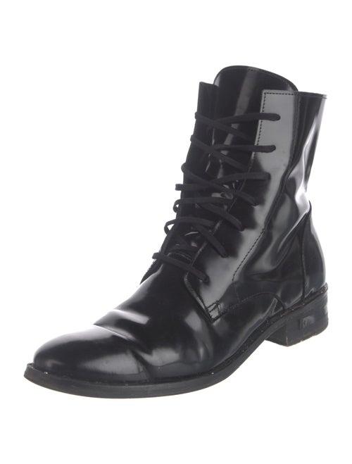 Freda Salvador Patent Leather Combat Boots