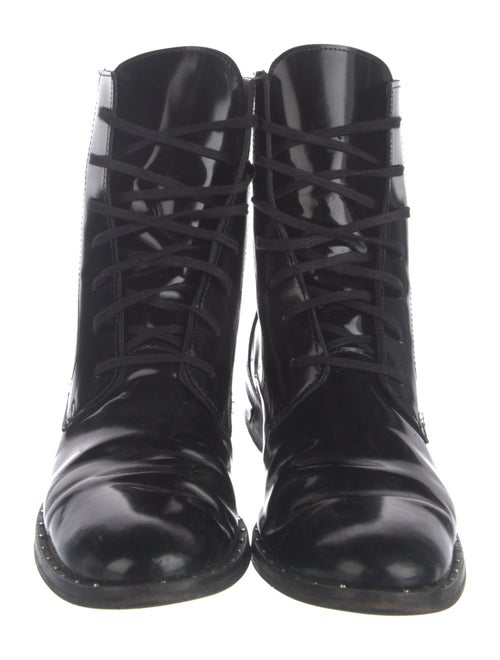 Freda Salvador Patent Leather Combat Boots