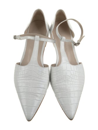 Freda Salvador Leather Animal Print D'Orsay Flats