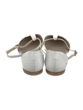 Freda Salvador Leather Animal Print D'Orsay Flats