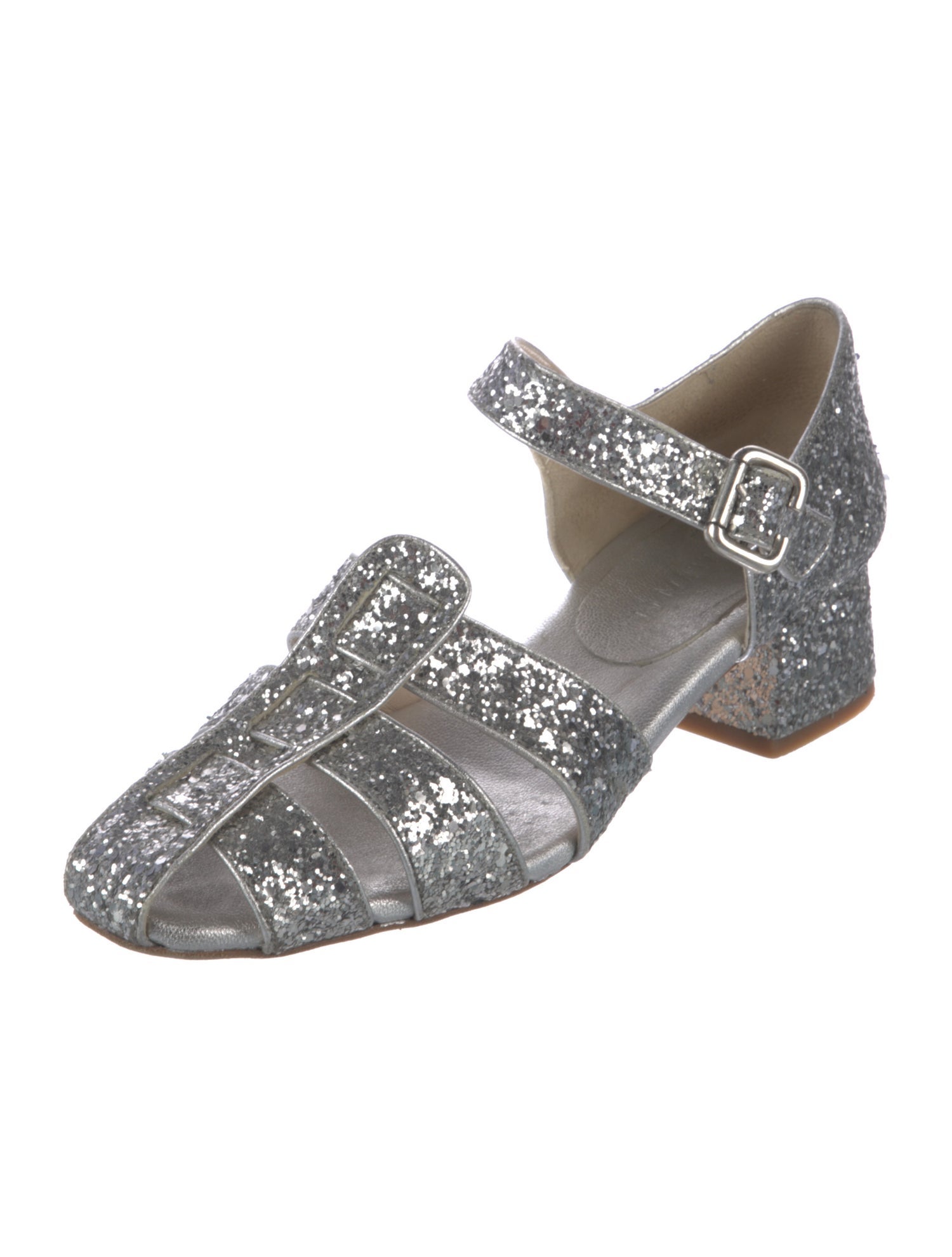 Freda Salvador Glitter D'Orsay Pumps
