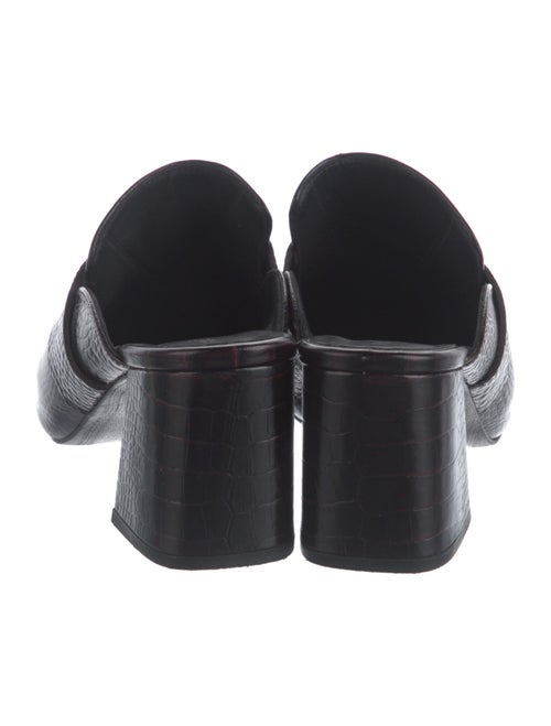 Freda Salvador Embossed Leather Mules