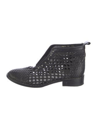 Freda Salvador Leather Studded Accents Boots