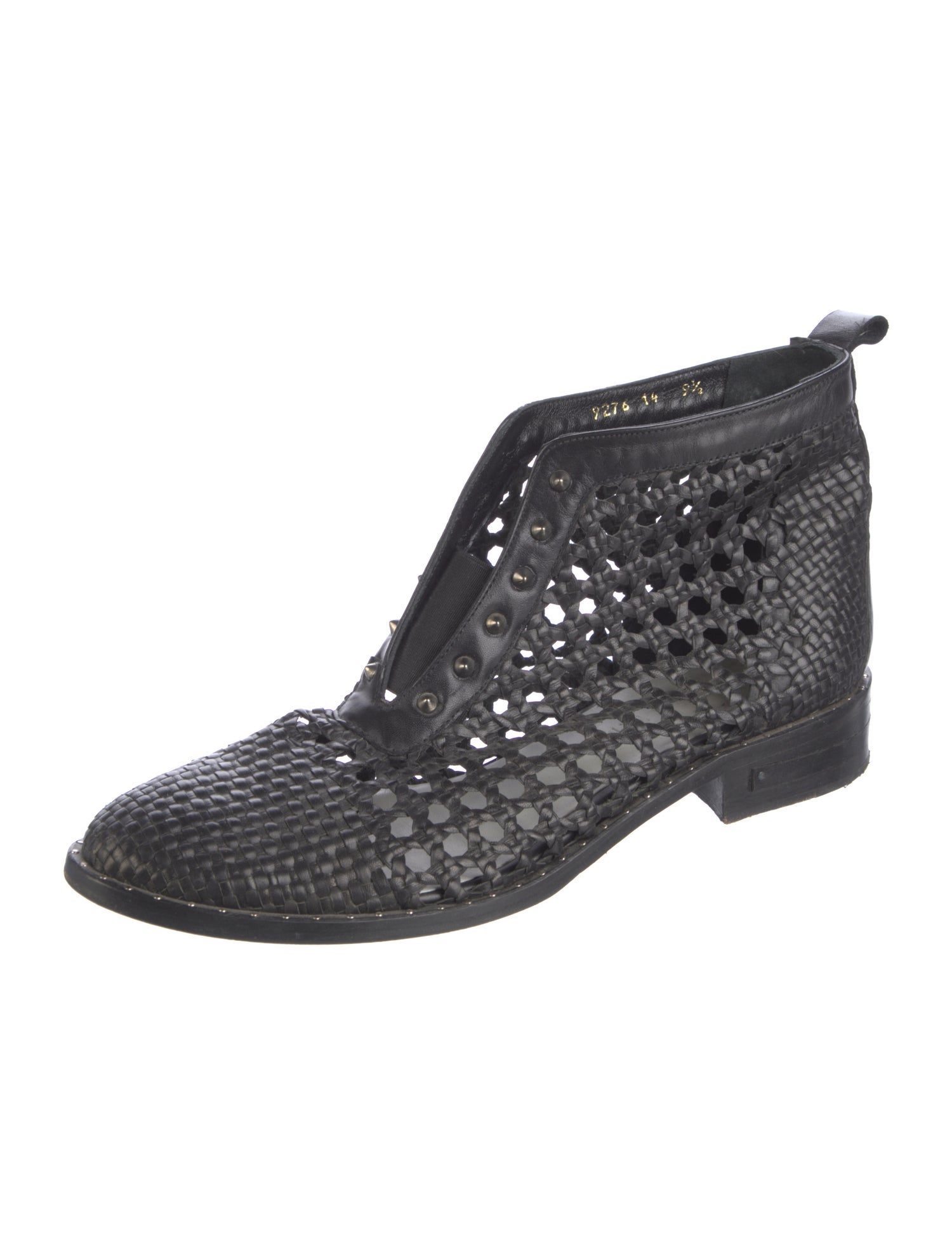 Freda Salvador Leather Studded Accents Boots