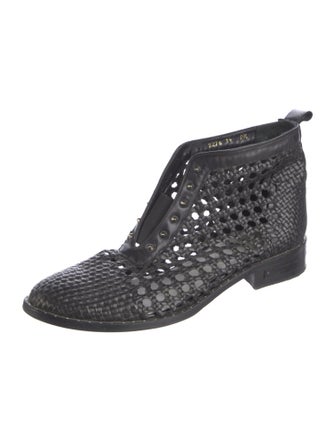 Freda Salvador Leather Studded Accents Boots