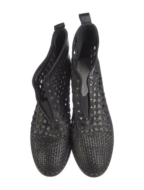 Freda Salvador Leather Studded Accents Boots