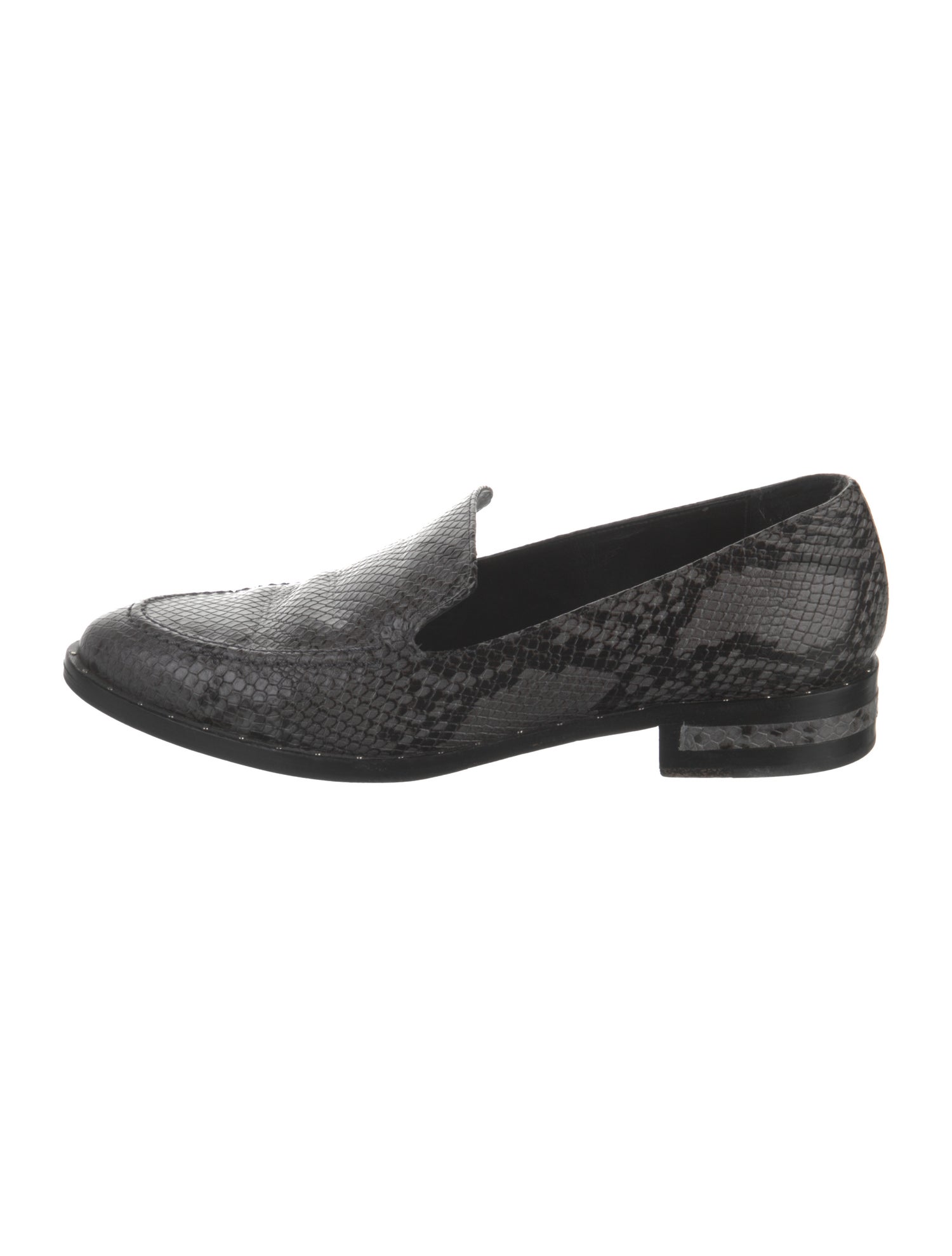 Freda Salvador Leather Animal Print Loafers
