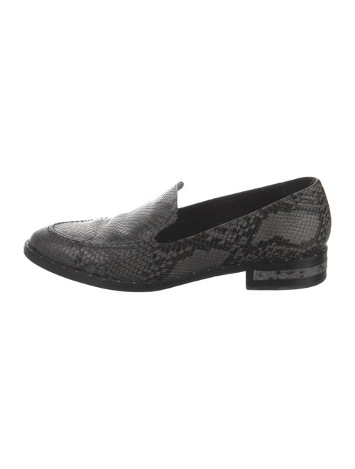 Freda Salvador Leather Animal Print Loafers