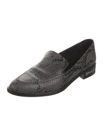 Freda Salvador Leather Animal Print Loafers