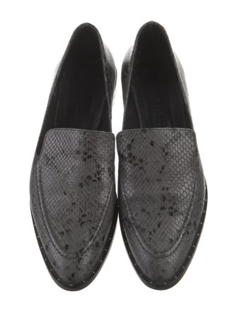 Freda Salvador Leather Animal Print Loafers