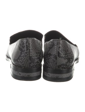 Freda Salvador Leather Animal Print Loafers