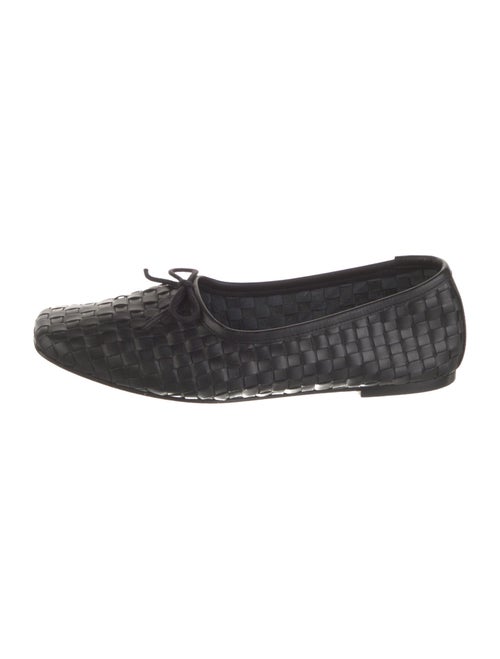 Freda Salvador Intrecciato Weave Leather Ballet Flats