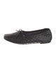 Freda Salvador Intrecciato Weave Leather Ballet Flats