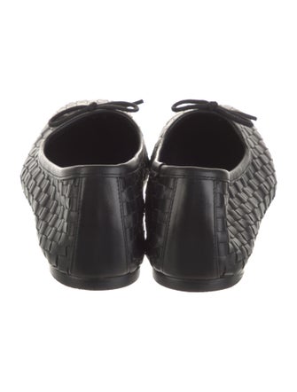 Freda Salvador Intrecciato Weave Leather Ballet Flats