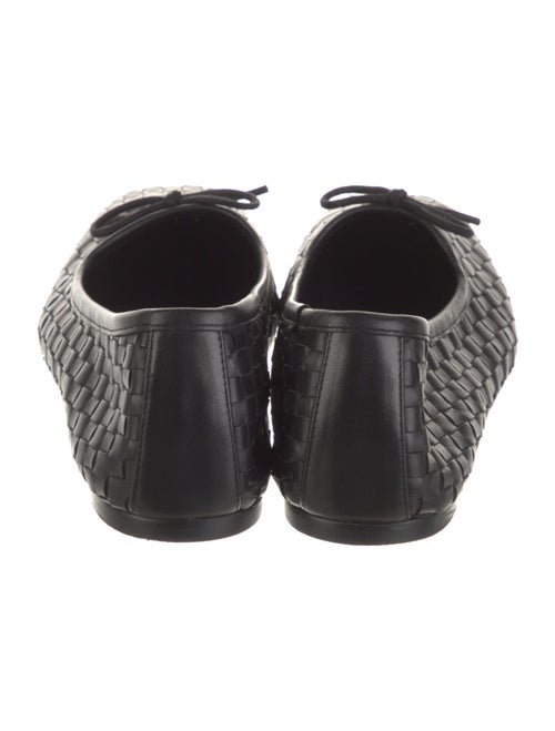 Freda Salvador Intrecciato Weave Leather Ballet Flats