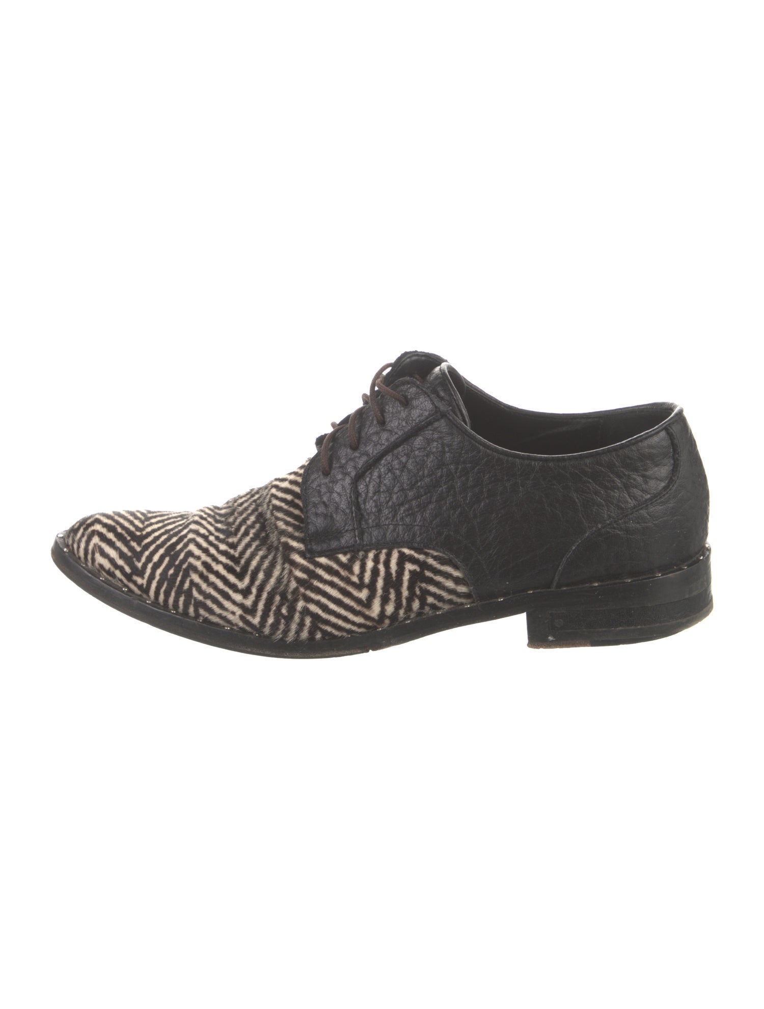 Freda Salvador Ponyhair Animal Print Oxfords