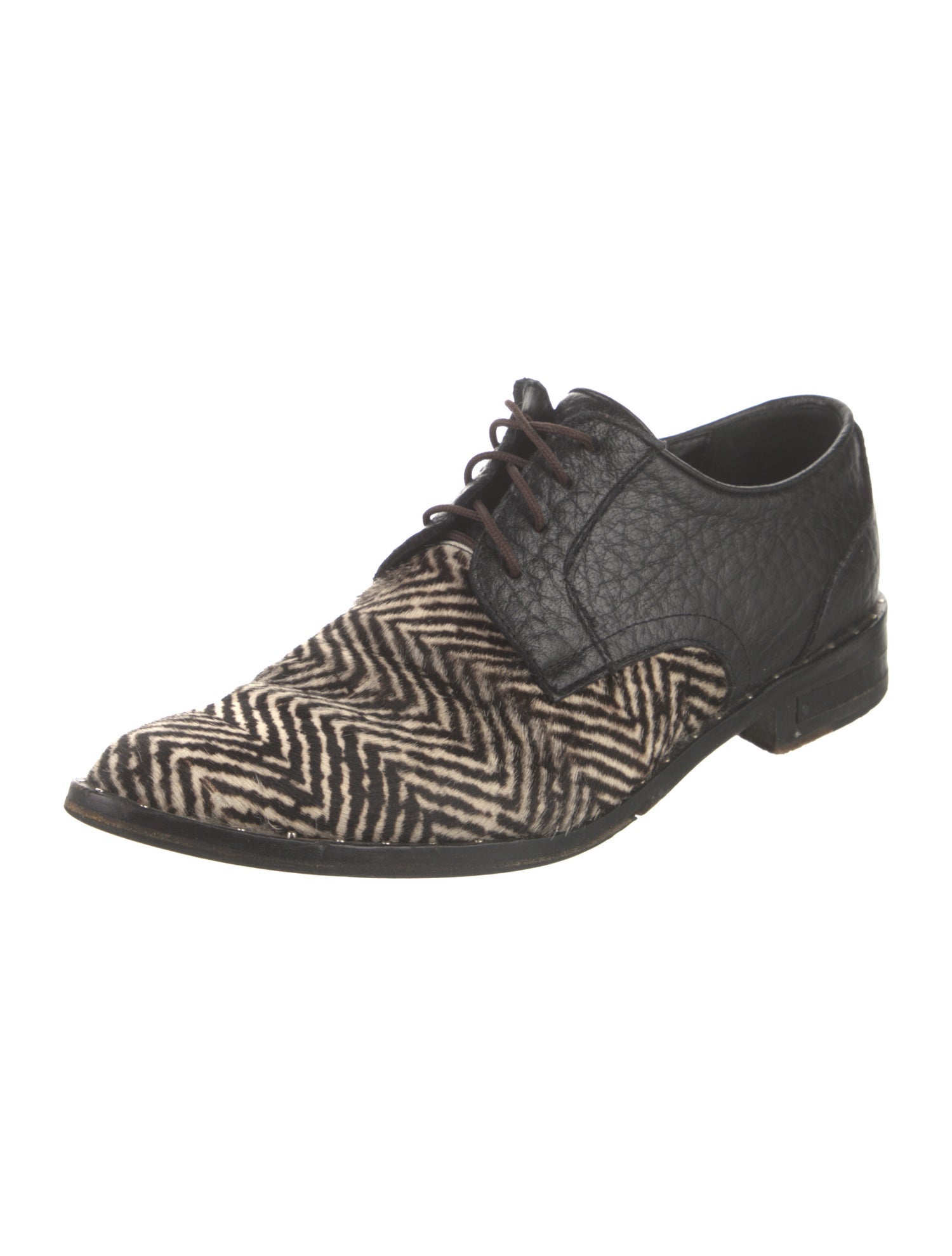 Freda Salvador Ponyhair Animal Print Oxfords