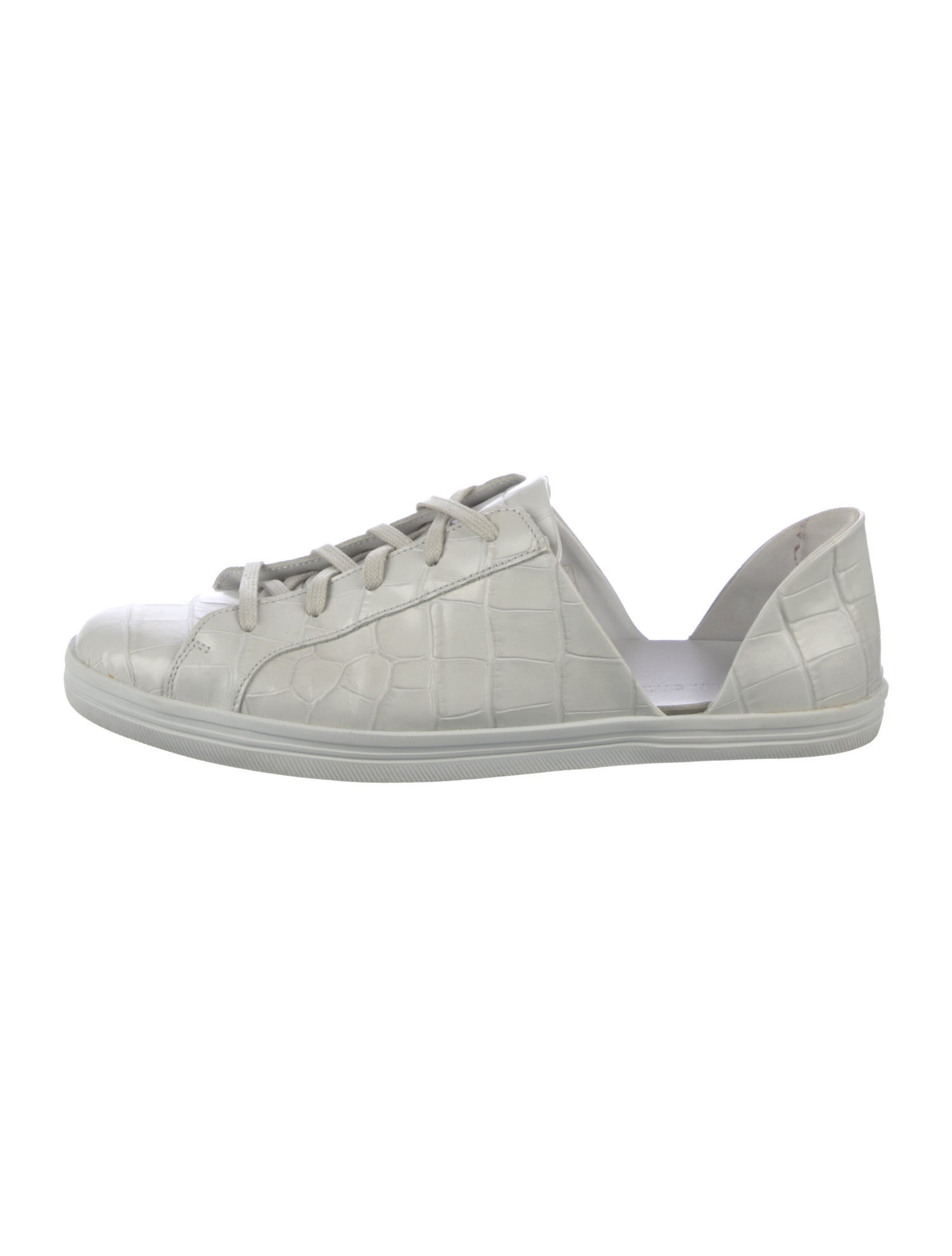 Freda Salvador Leather Cutout Accent Sneakers