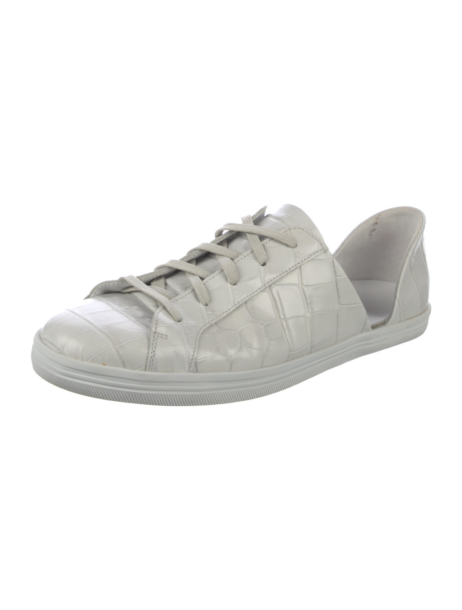 Freda Salvador Leather Cutout Accent Sneakers