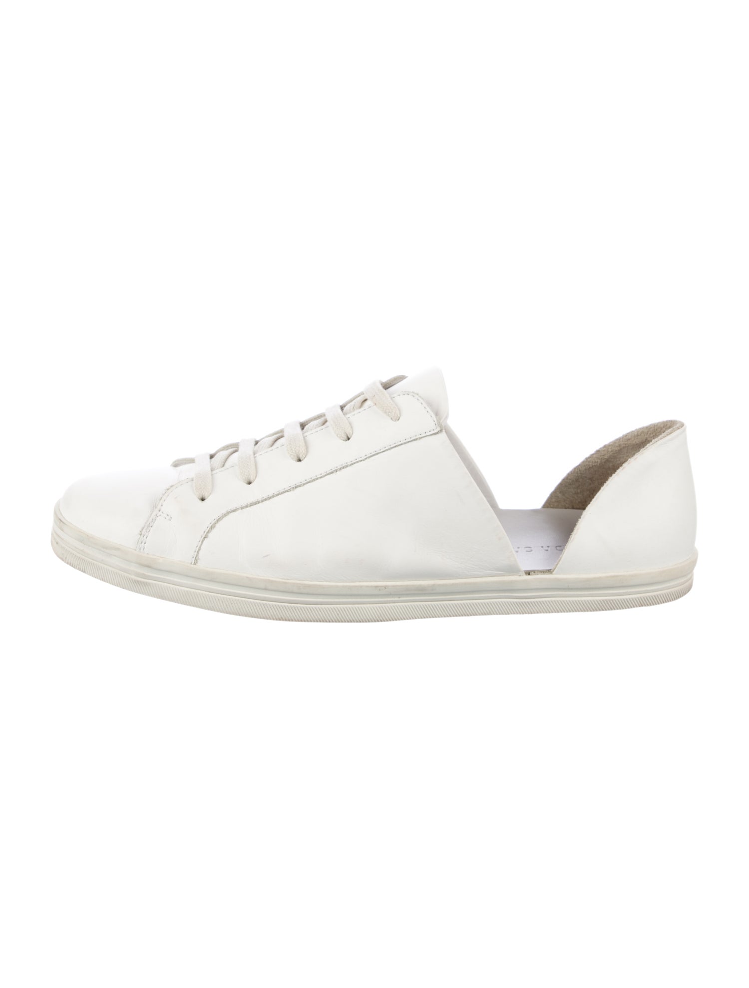Freda Salvador Leather Cutout Accent Sneakers