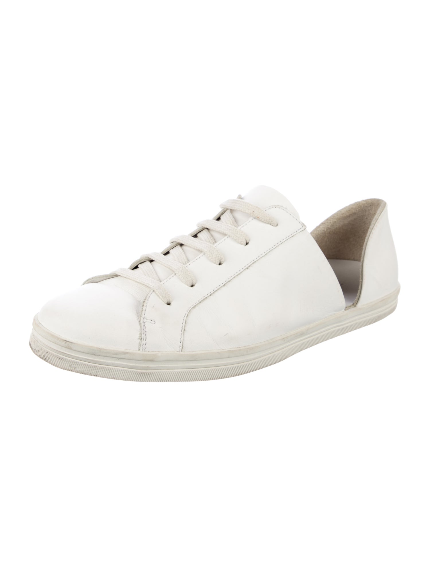 Freda Salvador Leather Cutout Accent Sneakers