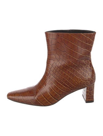 Freda Salvador Leather Animal Print Boots